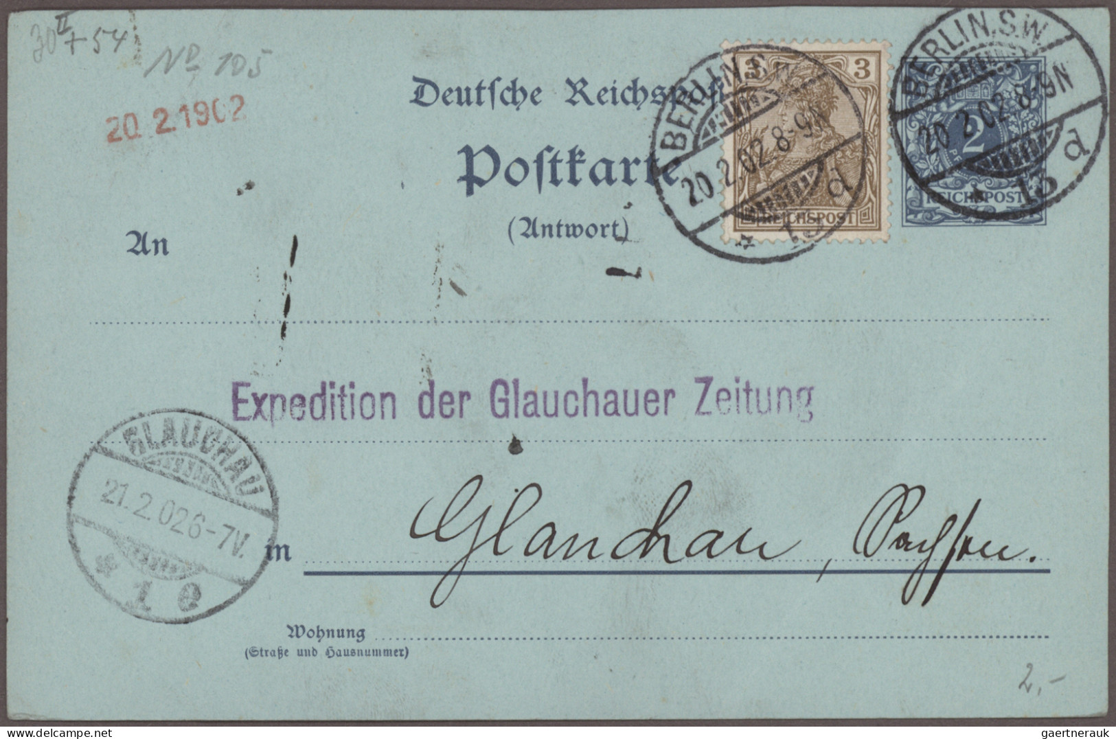 Deutsches Reich - Ganzsachen: 1874/1923, Partie Von Ca. 98 Meist Gebrauchten Gan - Autres & Non Classés