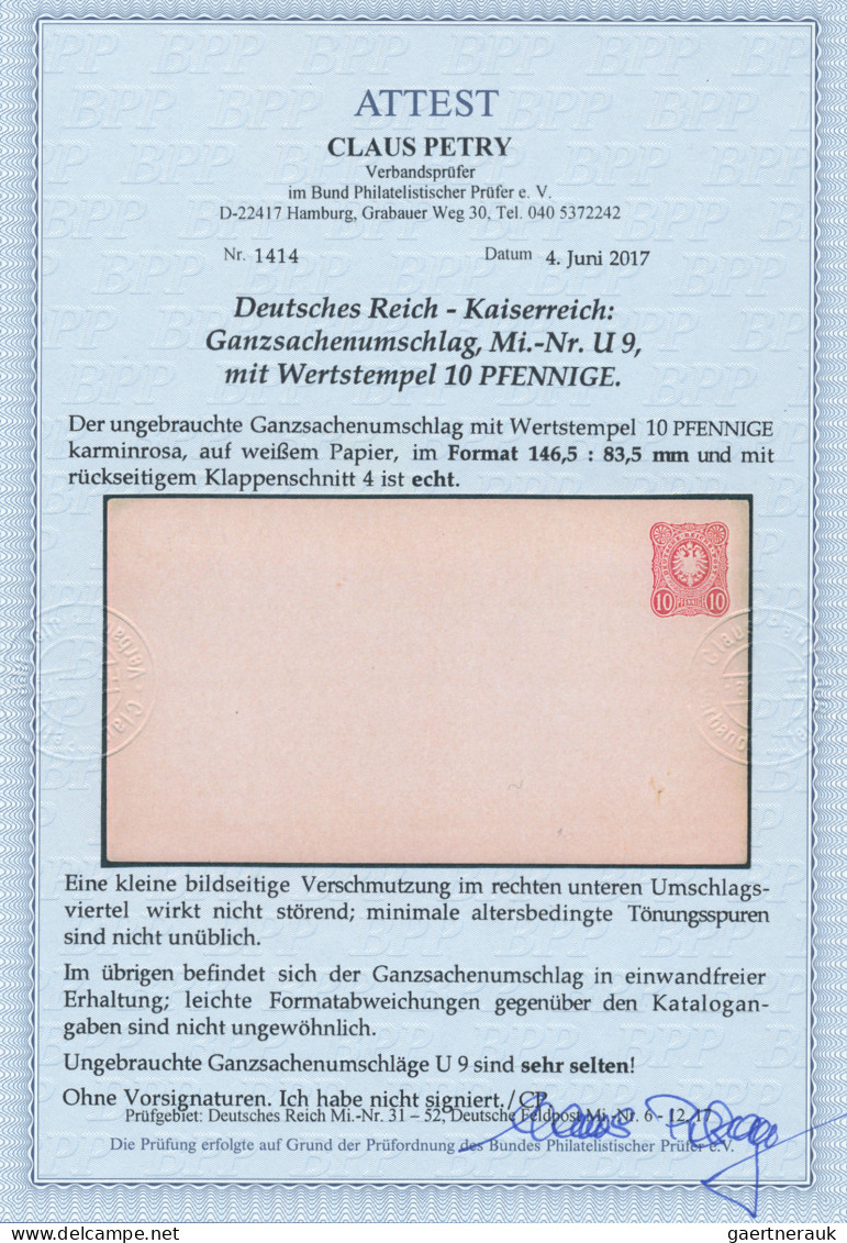 Deutsches Reich - Ganzsachen: 1875/1900, Saubere Sammlung Von 34 Ungebrauchten G - Andere & Zonder Classificatie