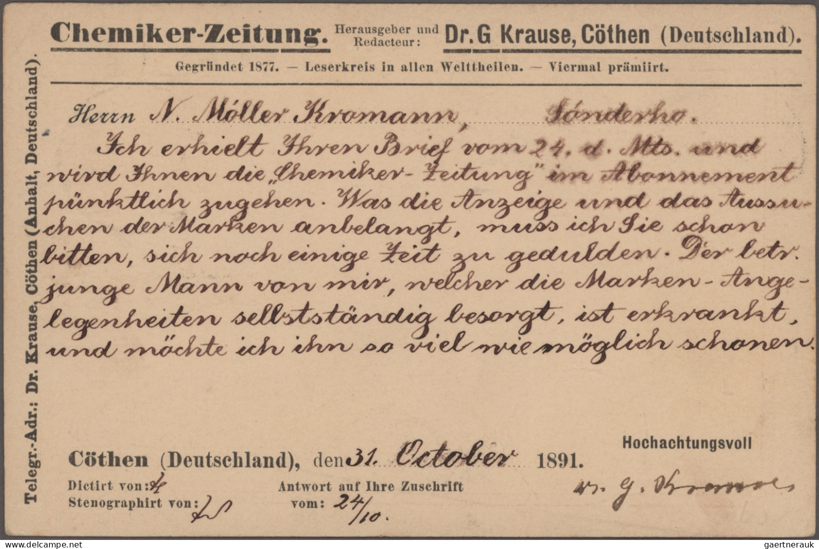 Deutsches Reich - Ganzsachen: 1878/1930 (ca.), Partie Von 66 Amtlichen Ganzsache - Autres & Non Classés