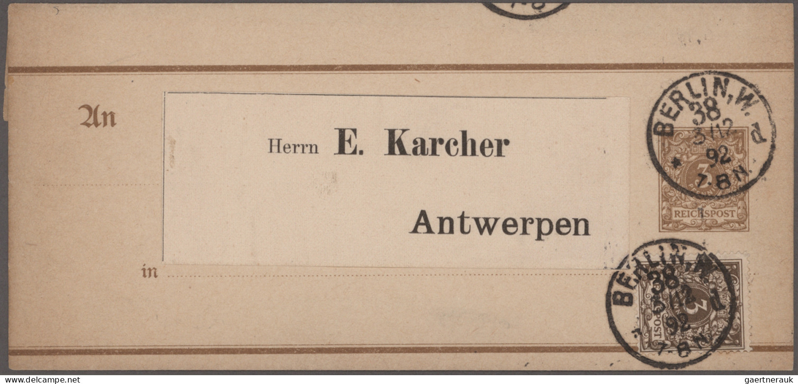 Deutsches Reich - Ganzsachen: 1890/1900, Partie Von 23 Ganzsachen (Karten, Umsch - Autres & Non Classés