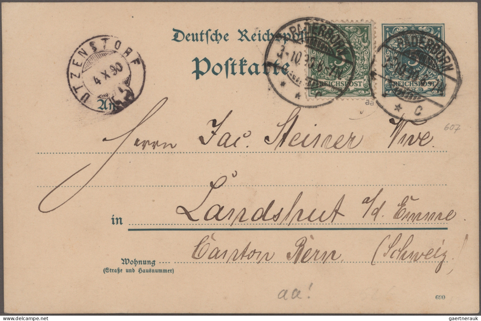 Deutsches Reich - Ganzsachen: 1890/1900, Partie von 23 Ganzsachen (Karten, Umsch