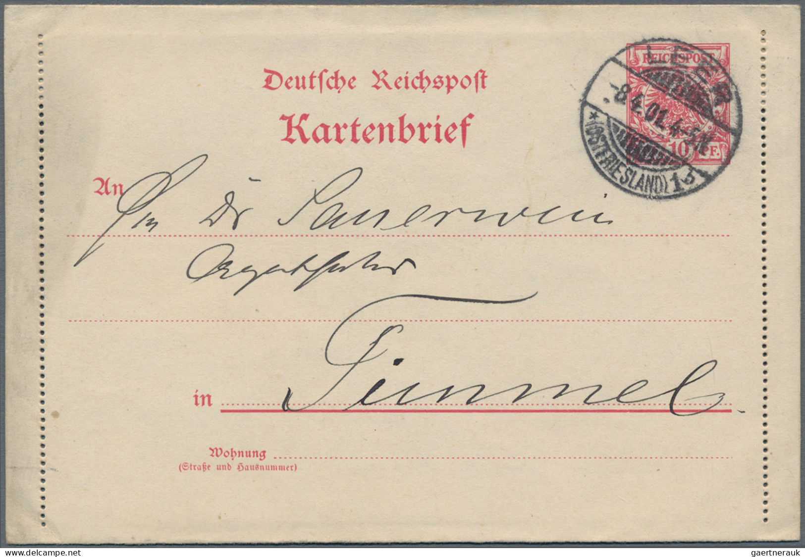 Deutsches Reich - Ganzsachen: 1890/1902, Krone/Adler, Partie Von 19 Gebrauchten - Autres & Non Classés