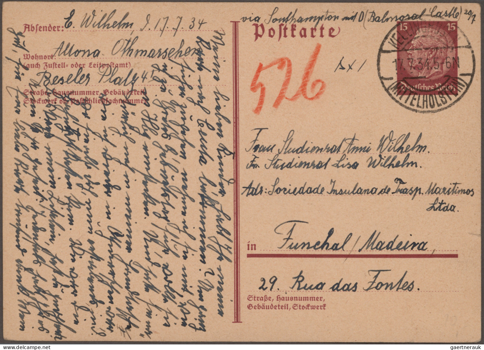 Deutsches Reich - Ganzsachen: 1921/1936, Sammlung von ca. 178 fast nur gebraucht