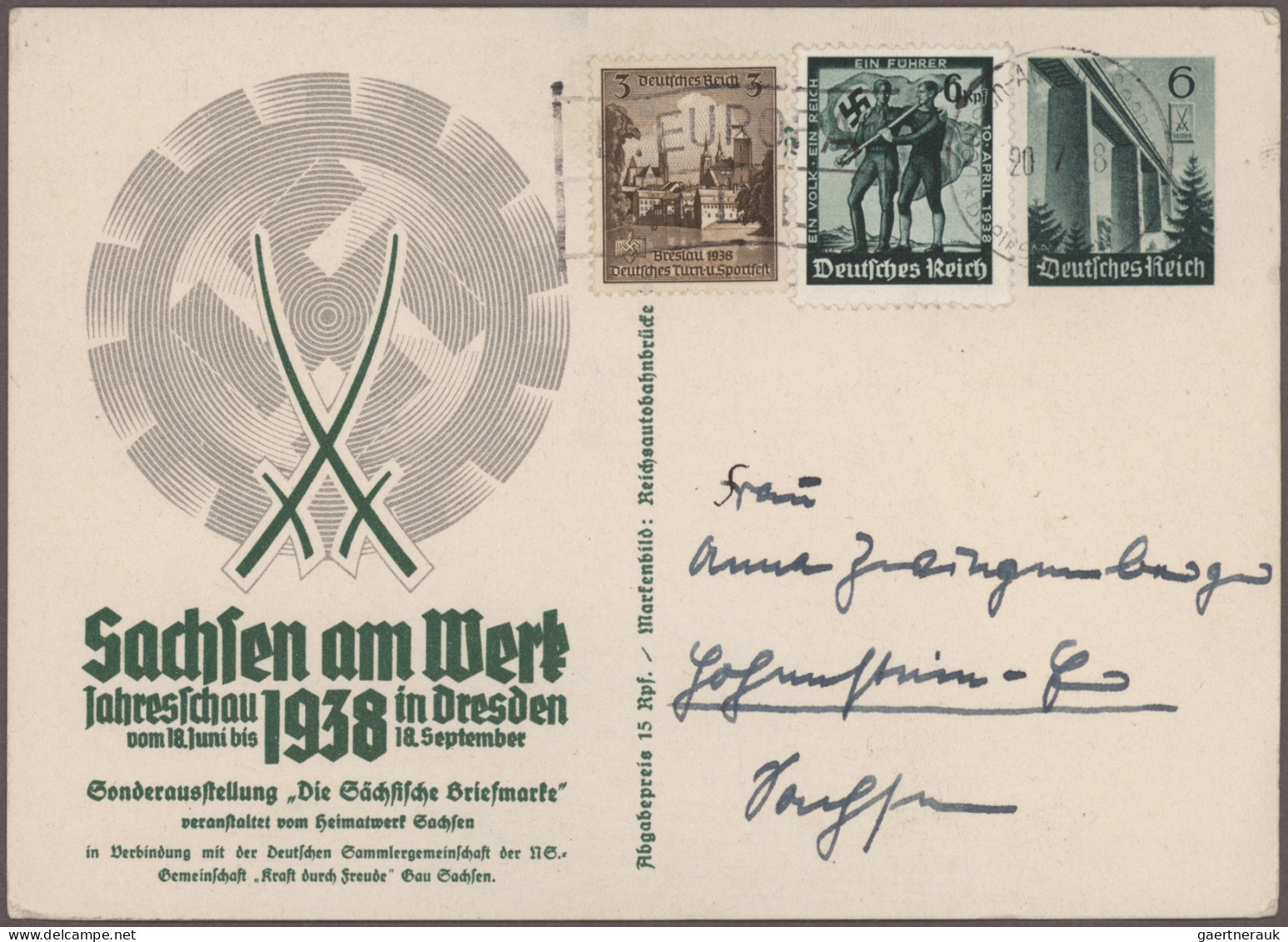 Deutsches Reich - Ganzsachen: 1933/1944, Partie von ca. 95 ungebrauchten/gebrauc