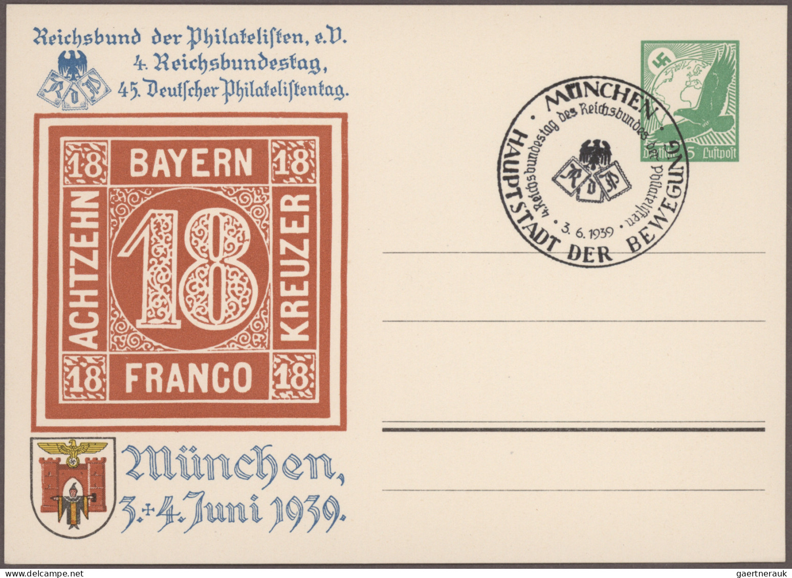 Deutsches Reich - Ganzsachen: 1933/1944, Partie Von Ca. 95 Ungebrauchten/gebrauc - Other & Unclassified
