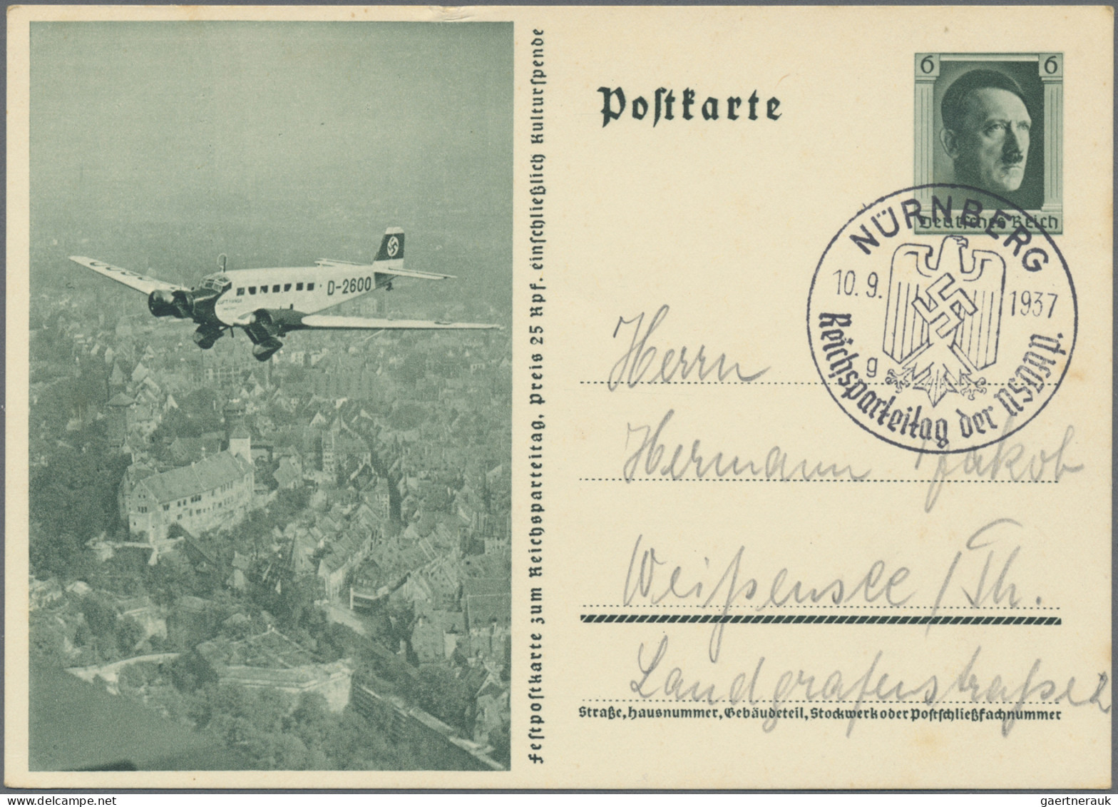 Deutsches Reich - Ganzsachen: 1933/1944, Sammlung von 248 Ganzsachen, dabei auch