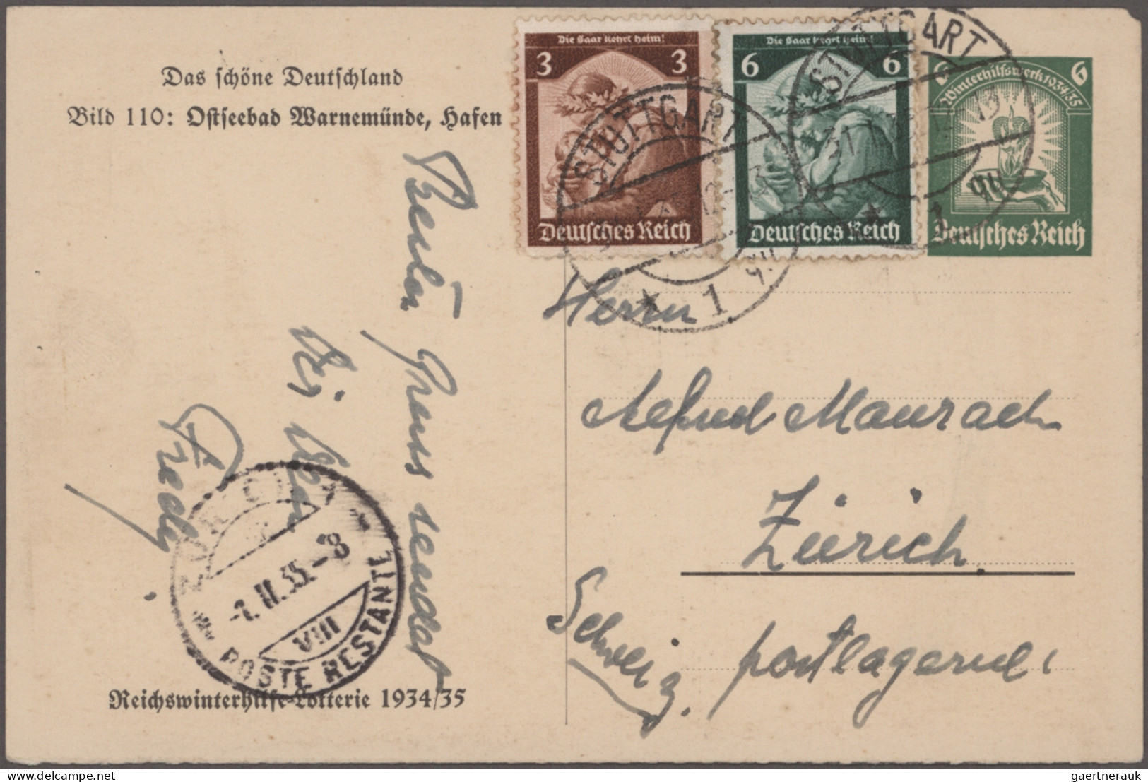 Deutsches Reich - Ganzsachen: 1934/1935, WHW-Sonderpostkarte, Umfangreiche Samml - Andere & Zonder Classificatie