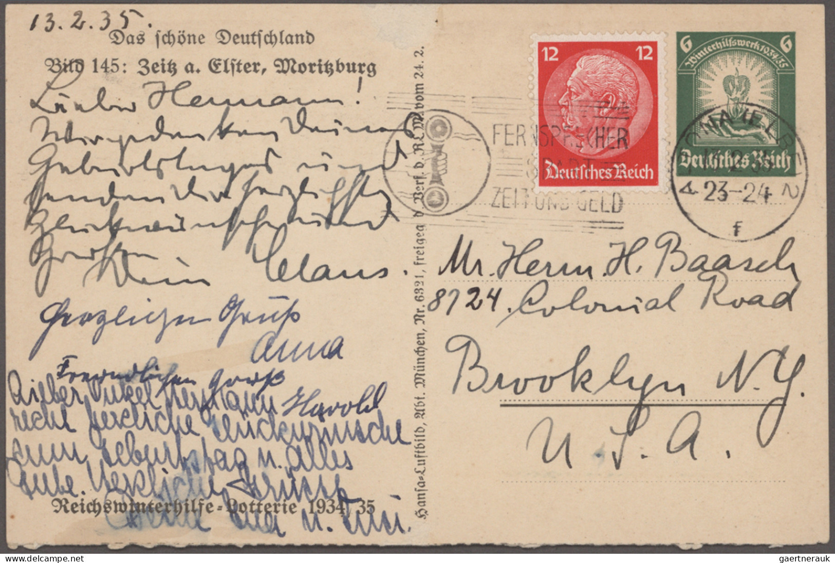 Deutsches Reich - Ganzsachen: 1934/1935, WHW-Sonderpostkarte, Umfangreiche Samml - Autres & Non Classés