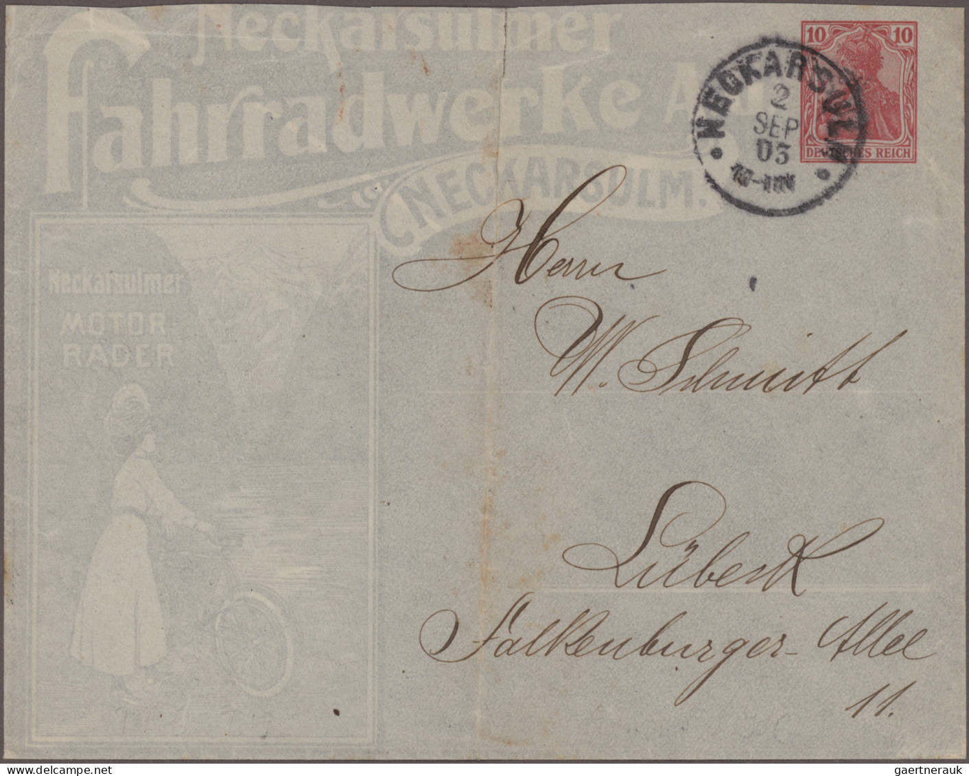 Deutsches Reich - Privatganzsachen: 1900/1916 (ca.), Germania, Sammlung von 89 P