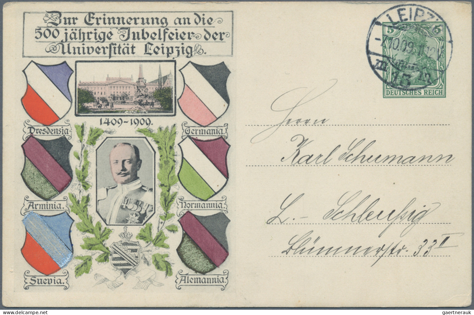 Deutsches Reich - Privatganzsachen: 1900/1941, Sammlung Von 152 Gebrauchten Und - Sonstige & Ohne Zuordnung