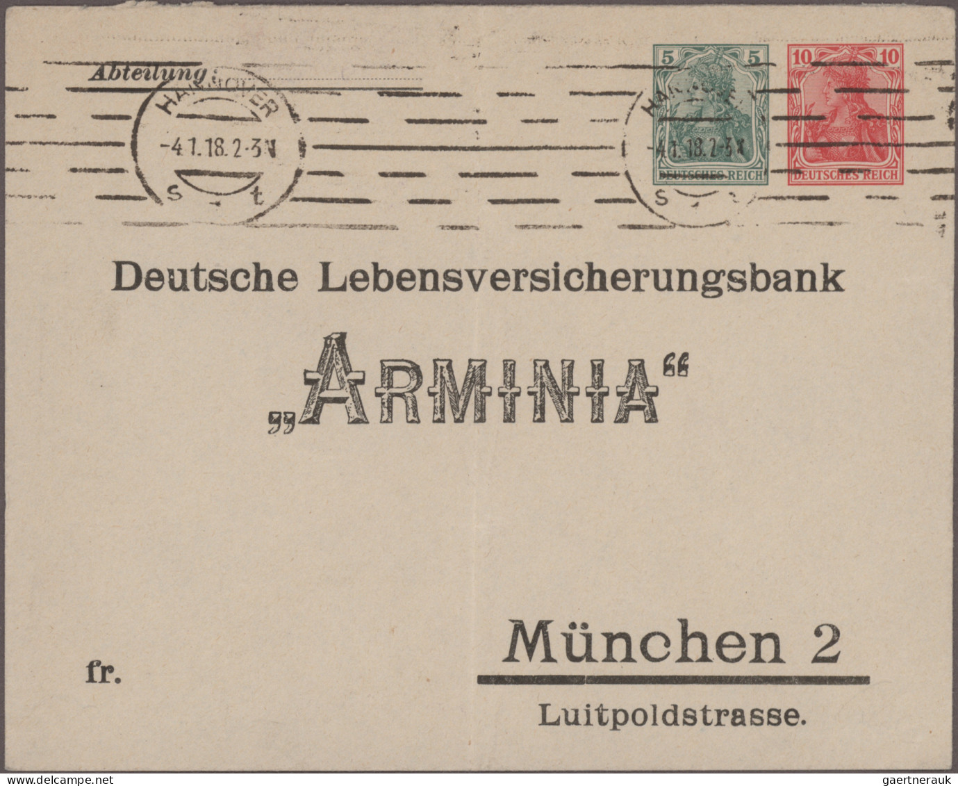 Deutsches Reich - Privatganzsachen: 1916/1923, Germania/Infla, Sammlung Von 83 P - Autres & Non Classés