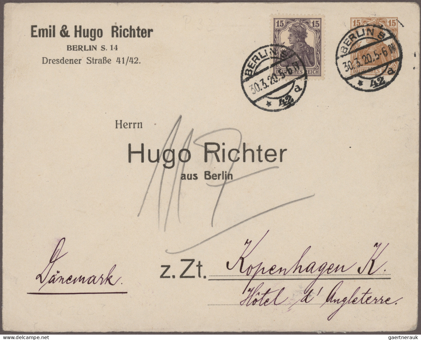 Deutsches Reich - Privatganzsachen: 1917/1923, Germania/Infla, Sammlung Von 61 P - Other & Unclassified