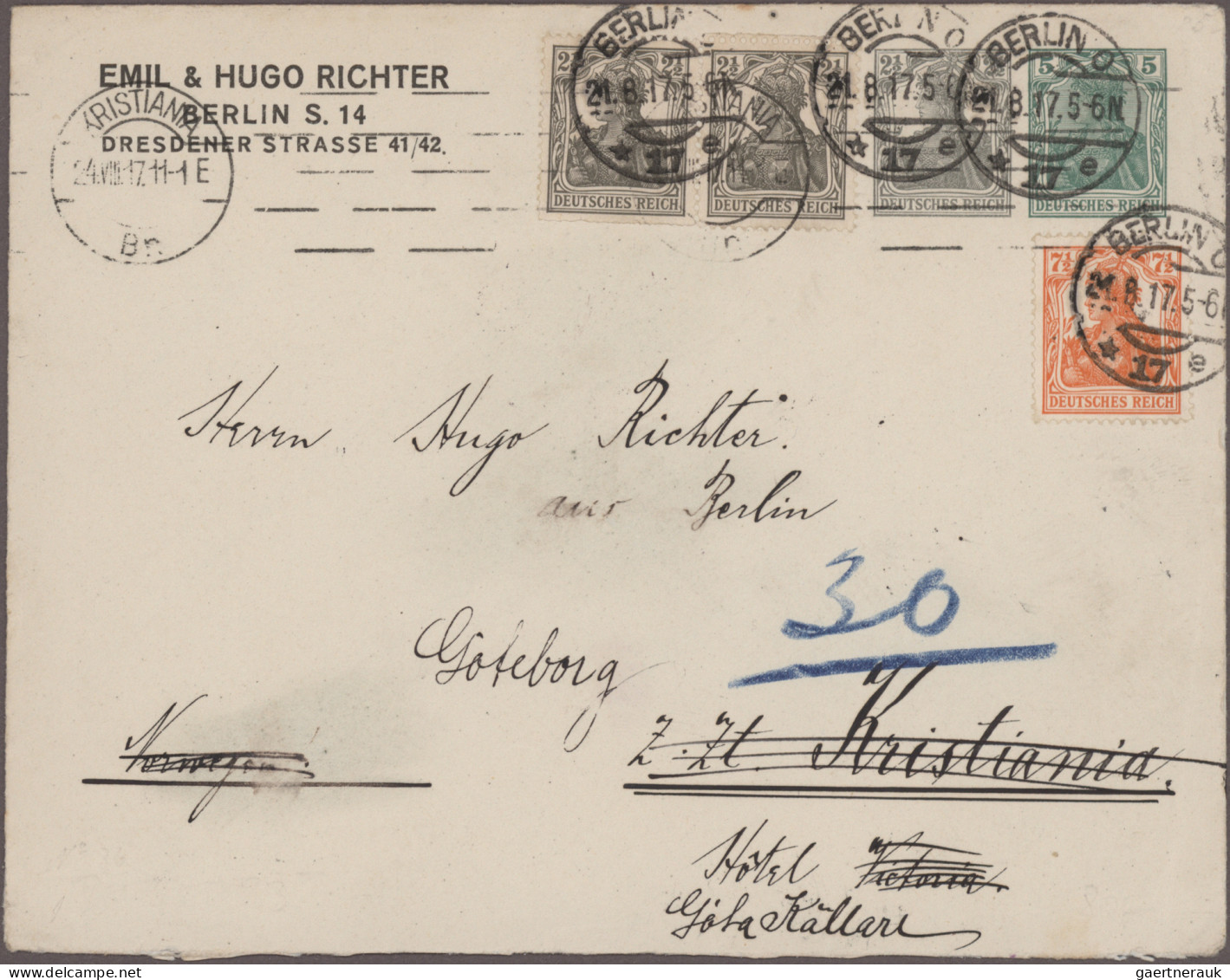 Deutsches Reich - Privatganzsachen: 1919/1922 (ca.), Germania/Infla, Sammlung Vo - Sonstige & Ohne Zuordnung