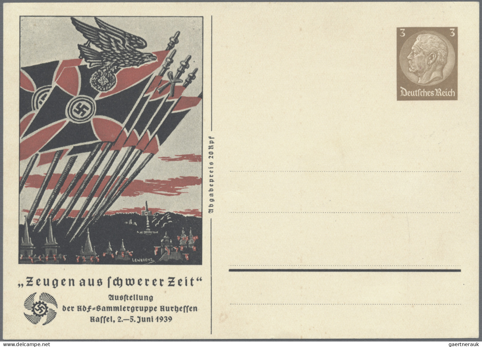 Deutsches Reich - Privatganzsachen: 1935/1940 (ca.), Privatganzsachenkarte 3 Pfg - Otros & Sin Clasificación