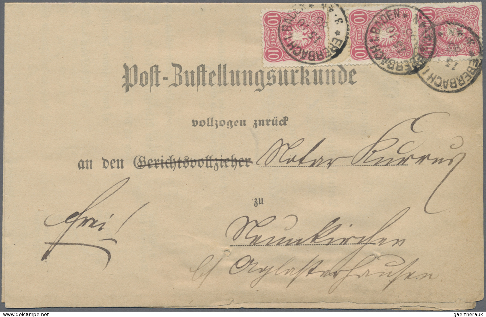 Deutsches Reich - Stempel: 1875/1904, Vielseitige Sammlung Von Ca. 400 Briefen U - Máquinas Franqueo (EMA)