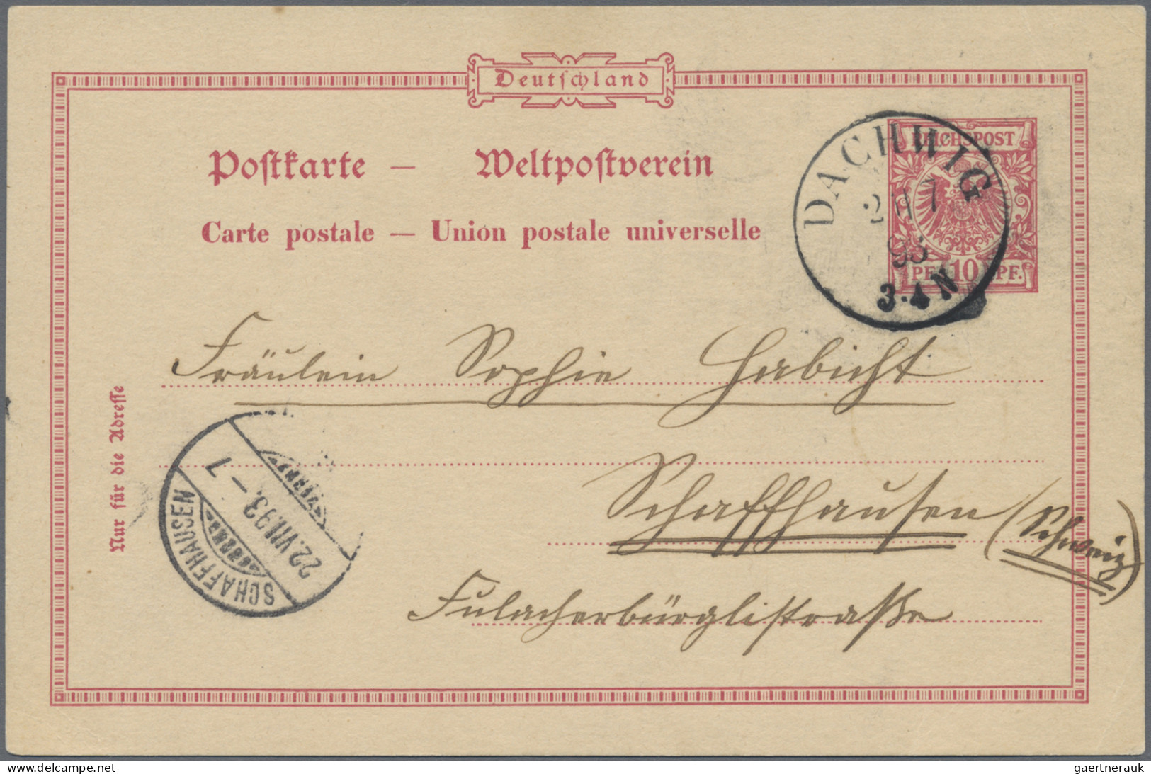 Deutsches Reich - Stempel: 1875/1904, Vielseitige Sammlung Von Ca. 400 Briefen U - Maschinenstempel (EMA)