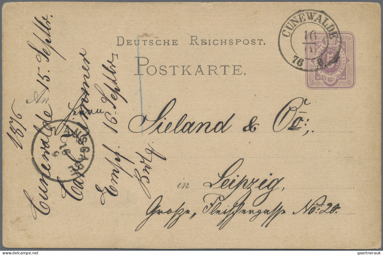 Deutsches Reich - Stempel: 1875/1904, vielseitige Sammlung von ca. 400 Briefen u