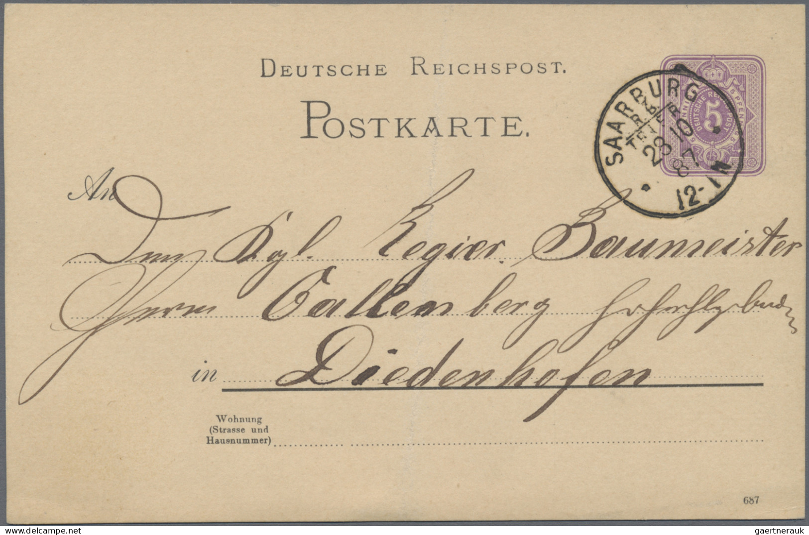 Deutsches Reich - Stempel: 1875/1904, vielseitige Sammlung von ca. 400 Briefen u