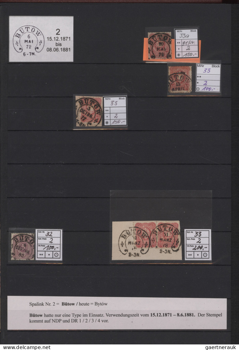 Deutsches Reich - Hufeisenstempel: 1865/1885, Umfassende Sammlung Von Ca. 2.170 - Franking Machines (EMA)