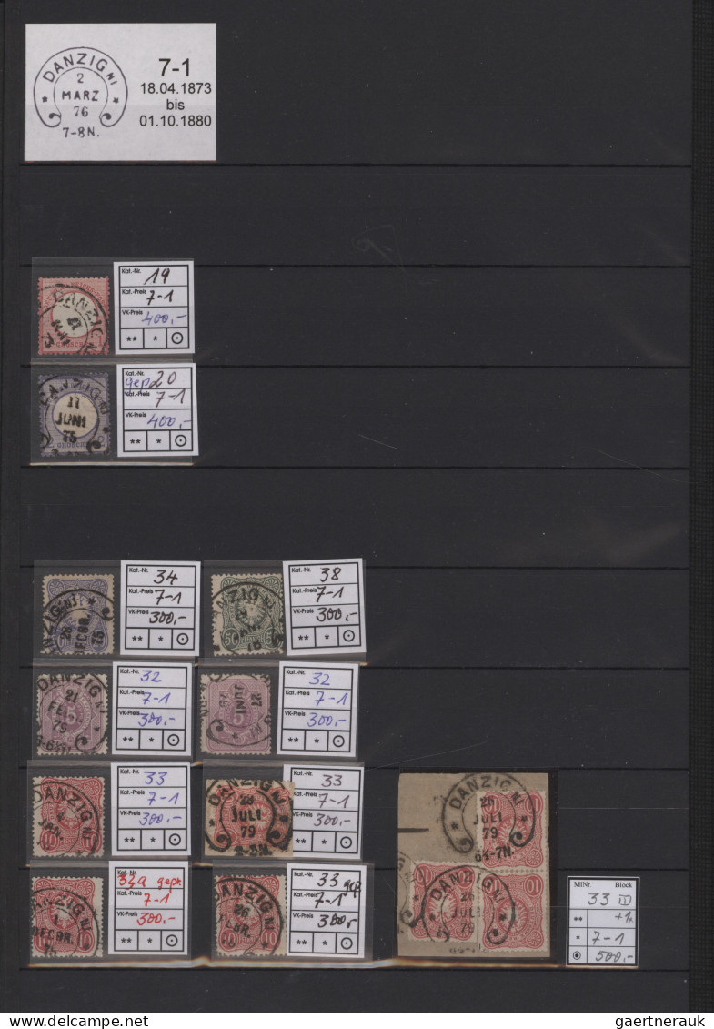 Deutsches Reich - Hufeisenstempel: 1865/1885, Umfassende Sammlung Von Ca. 2.170 - Franking Machines (EMA)