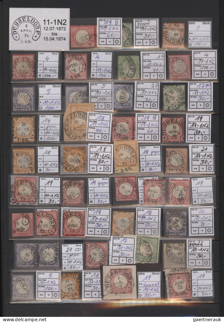Deutsches Reich - Hufeisenstempel: 1865/1885, umfassende Sammlung von ca. 2.170