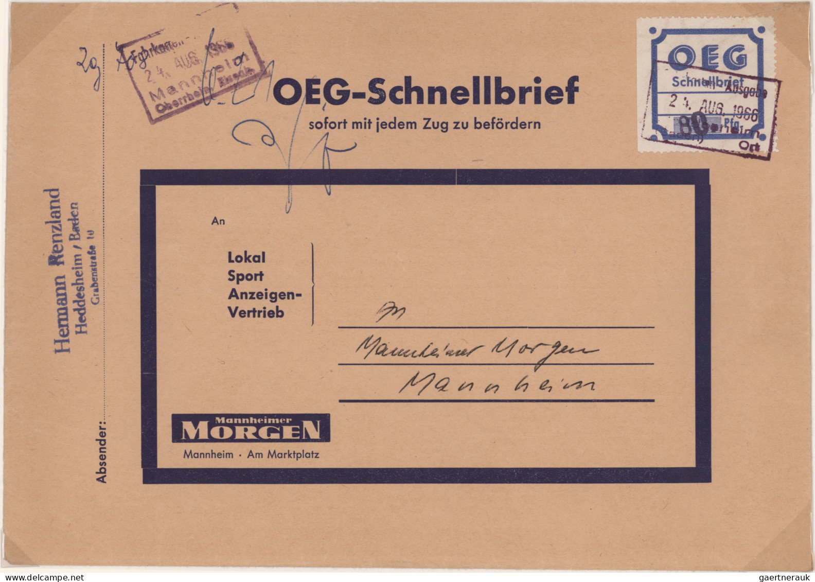 Deutsches Reich - Hamburger Straßenbahnpost: 1900-modern: Sammlung Von Belegen, - Other & Unclassified