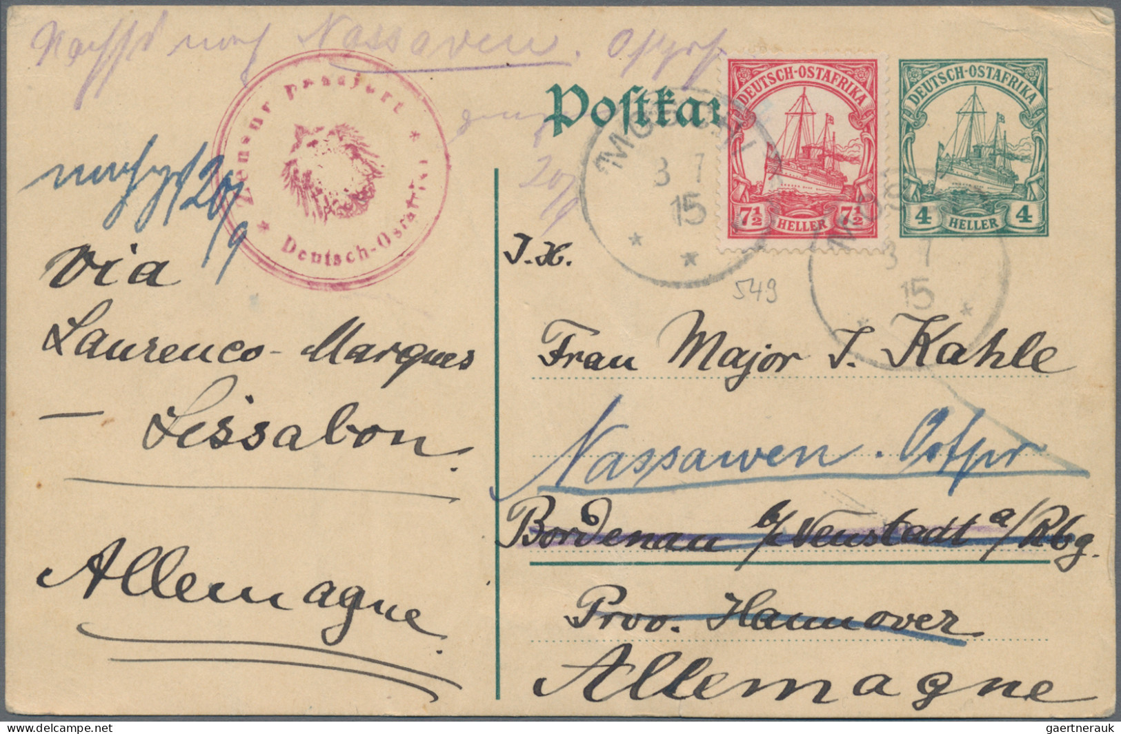 Deutsche Auslandspostämter + Kolonien: 1885/1910 (ca), Attraktives Lot Von 77 Be - Other & Unclassified