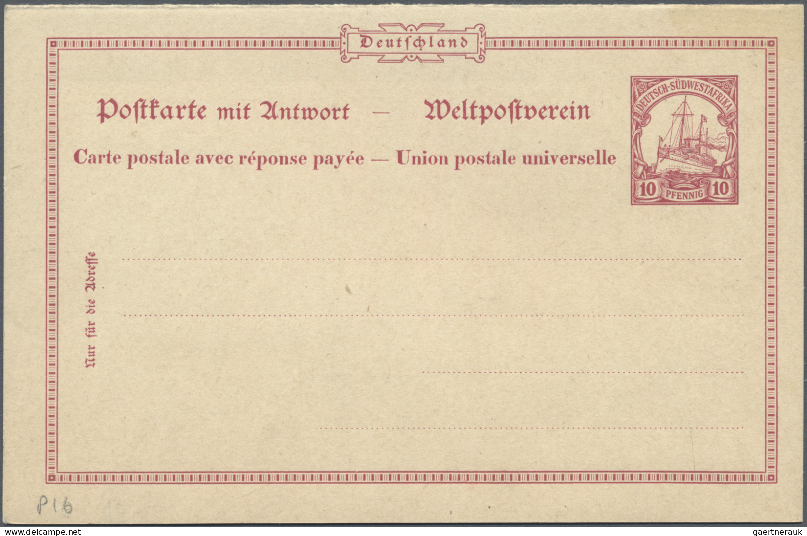 Deutsche Auslandspostämter + Kolonien: 1900/1901 Fünf Verschiedene Ganzsachendop - Autres & Non Classés