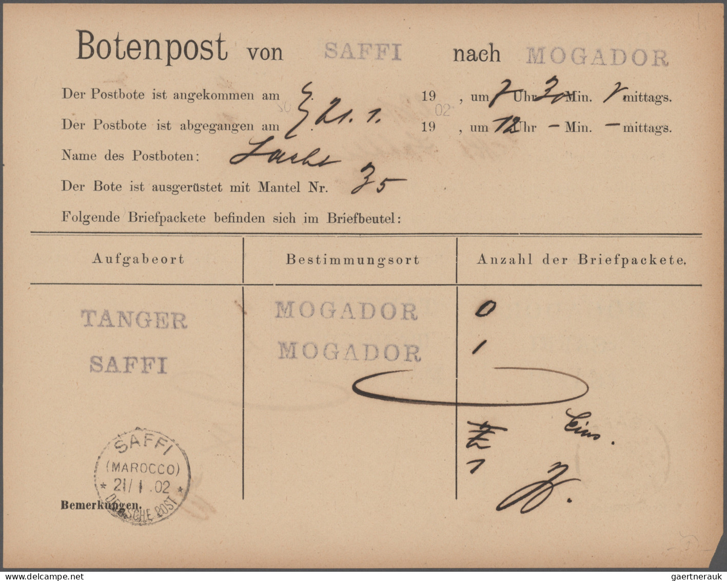 Deutsche Auslandspostämter + Kolonien: 1887/1914, Kl. Sammlerbestand Von Acht Be - Other & Unclassified