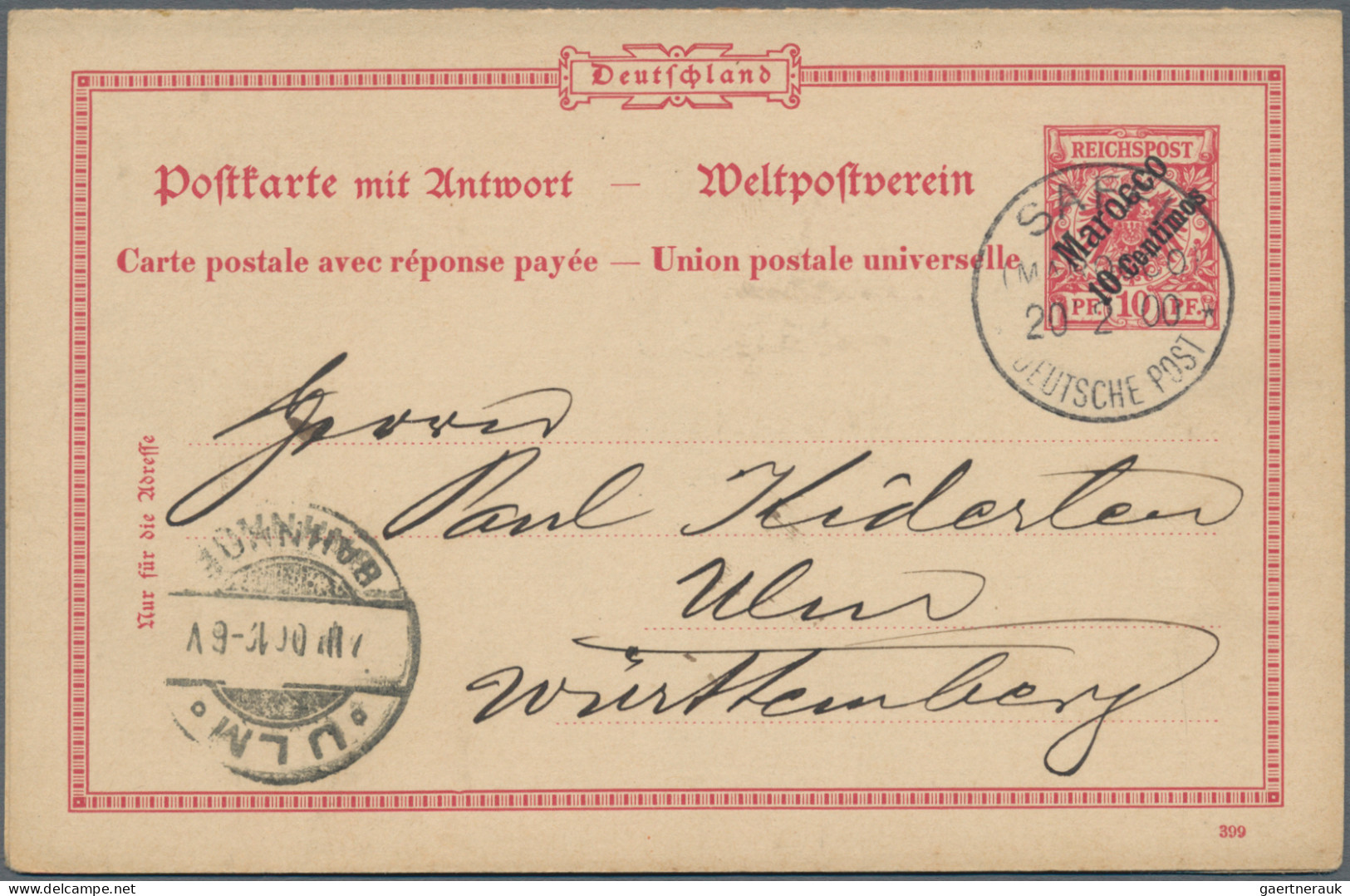 Deutsche Auslandspostämter + Kolonien: 1899/1906, Lot Mit Ca. 30 Belegen Meist G - Autres & Non Classés