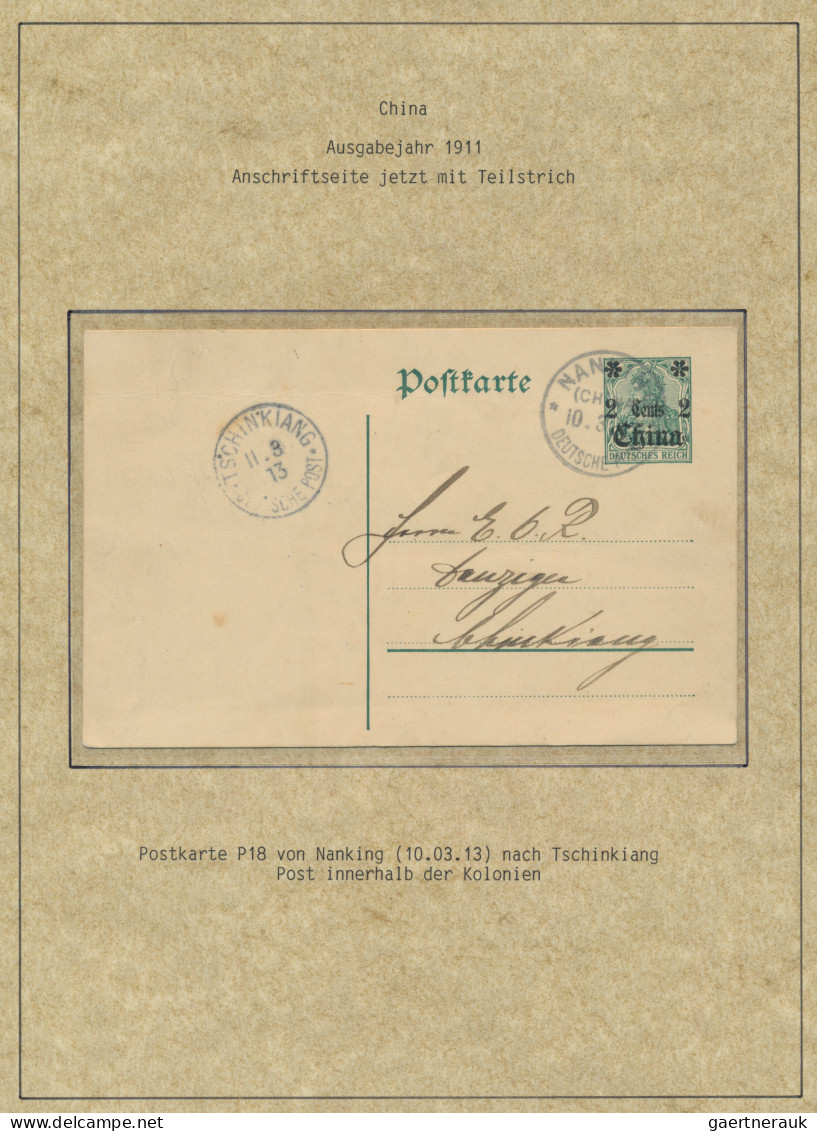 Deutsche Post In China: 1900/1914 Ca., Slg. Der Germania-Ausgaben Mit Ungebrauch - Chine (bureaux)
