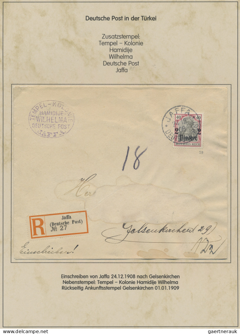 Deutsche Post In Der Türkei: 1900/1914 Ca., Reichhaltige Sammlung Der 'Germania' - Turquie (bureaux)