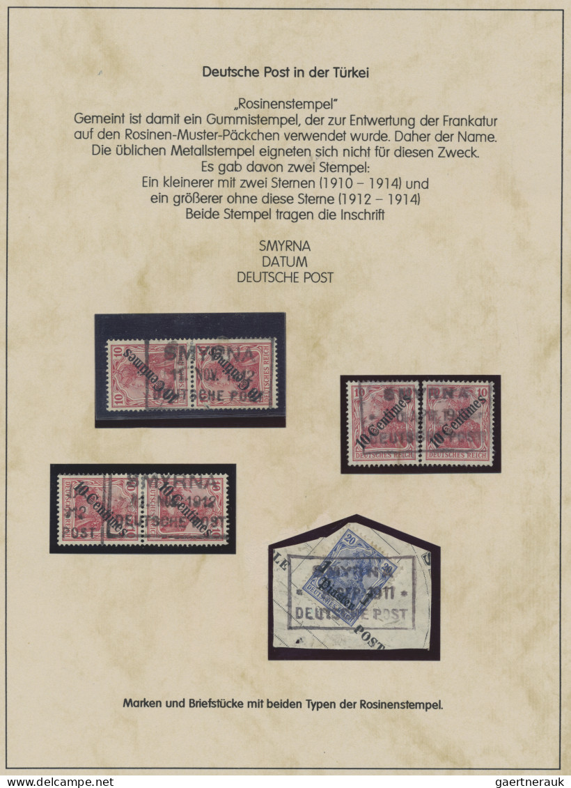 Deutsche Post In Der Türkei: 1900/1914 Ca., Reichhaltige Sammlung Der 'Germania' - Turkse Rijk (kantoren)