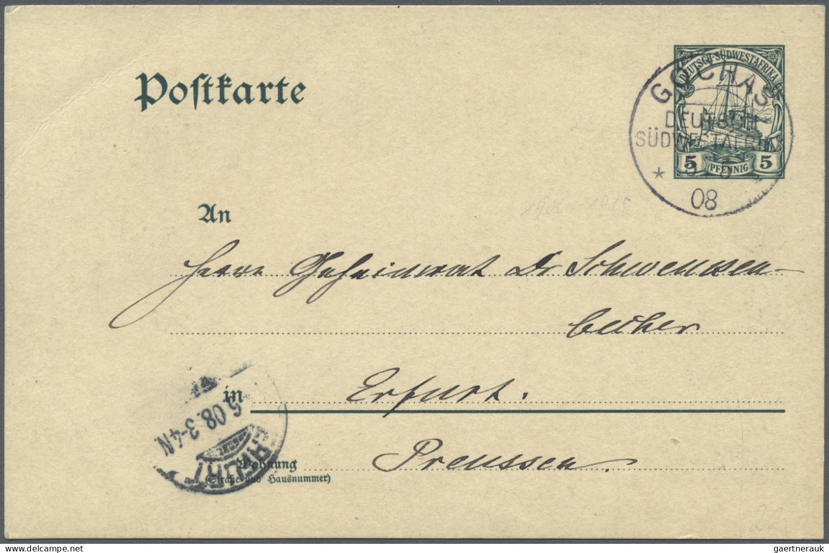 Deutsche Kolonien: 1897-1919 Ca.: Bestand Von 177 Ganzsachen Der Verschiedenen K - Autres & Non Classés