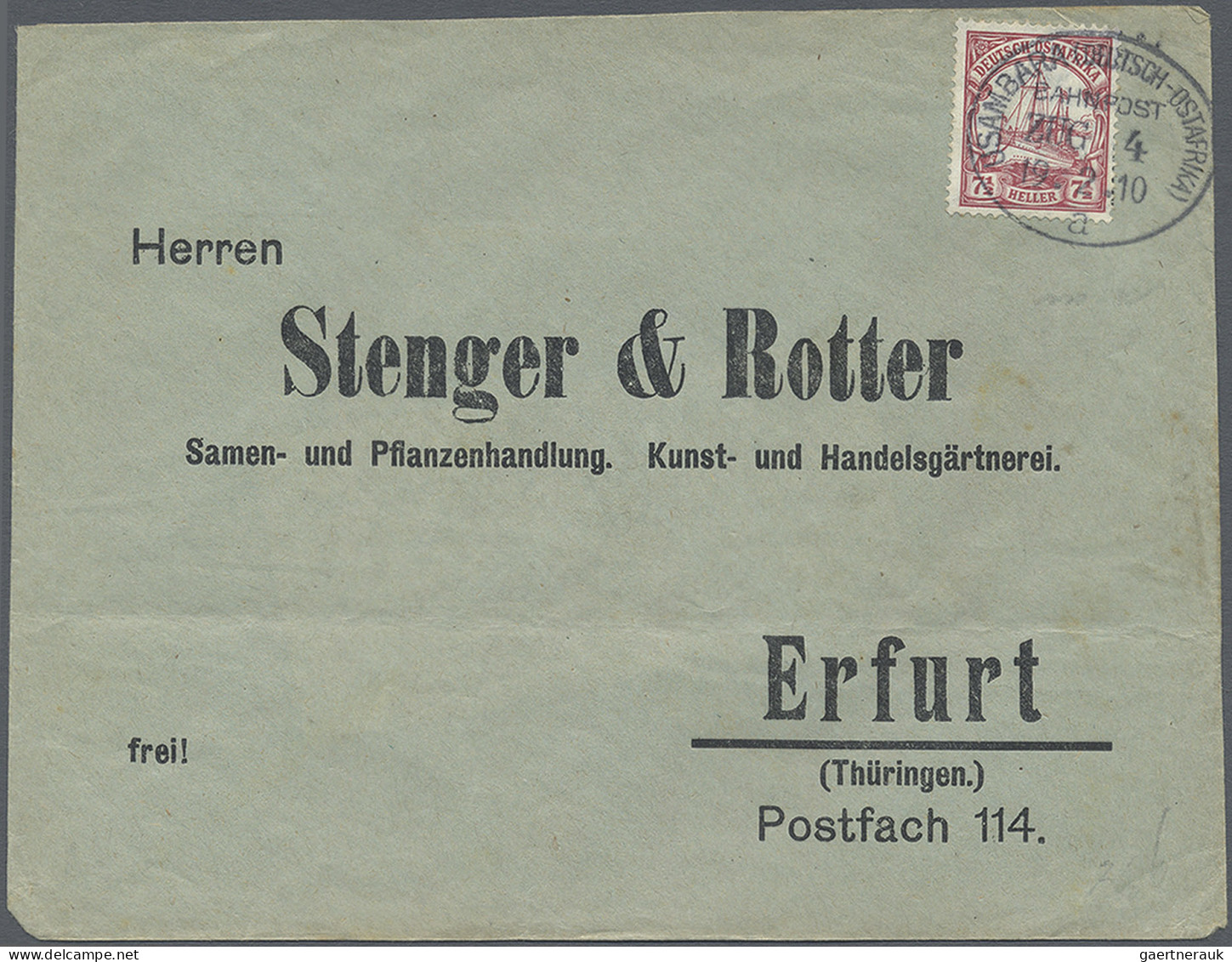 Deutsch-Ostafrika: 1897/1914, 21 Belege Mit Ansichtskarten, Einschreiben, Besser - German East Africa