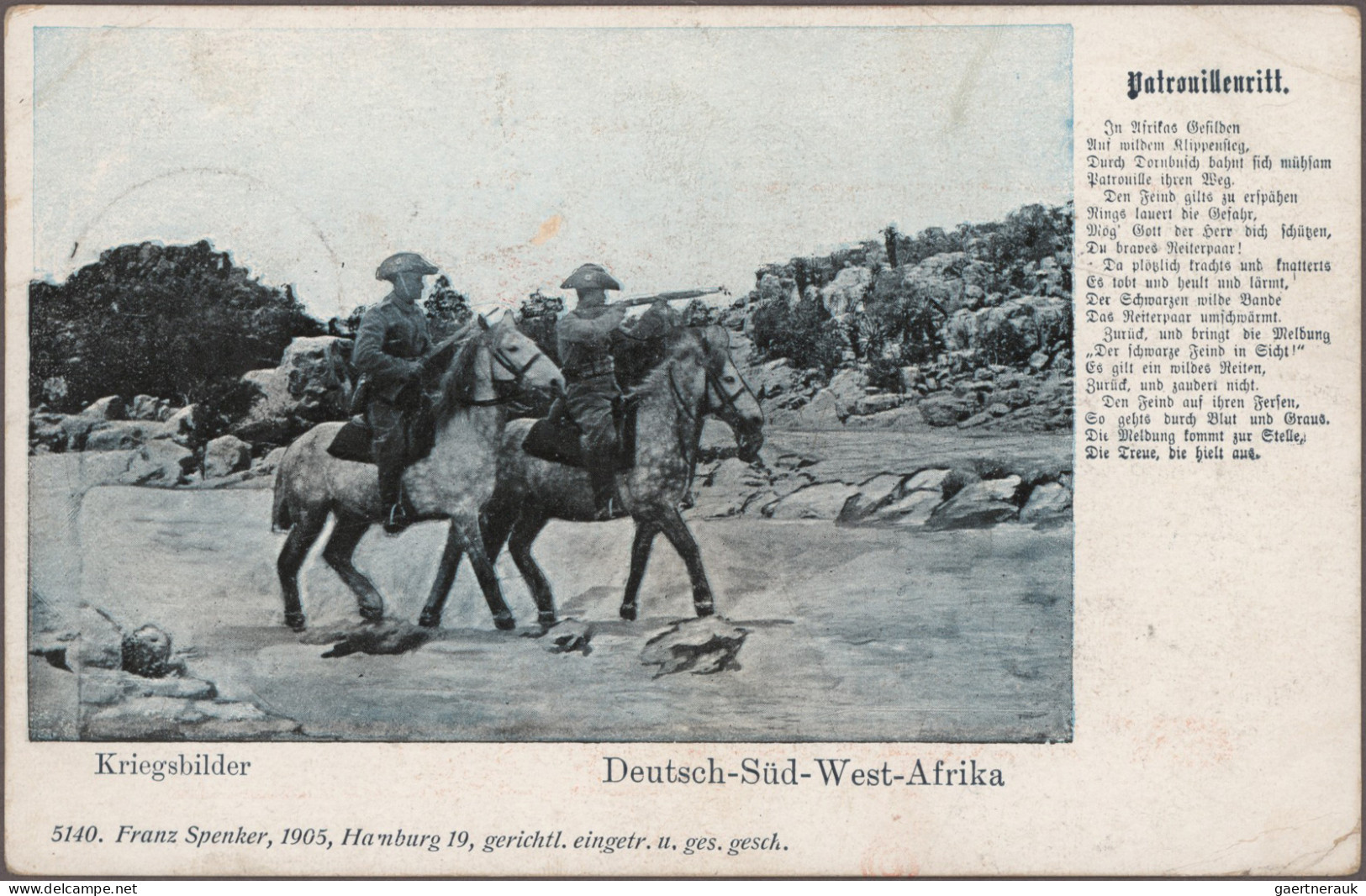 Deutsch-Südwestafrika: 1906, 15 Verschiedene Fotokarten "Kriegsbilder" Von Franz - German South West Africa