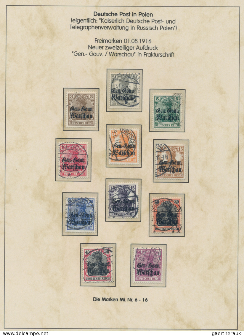 Deutsche Besetzung I. WK: Deutsche Post in Polen: 1914-1918, Spezialsammlung in