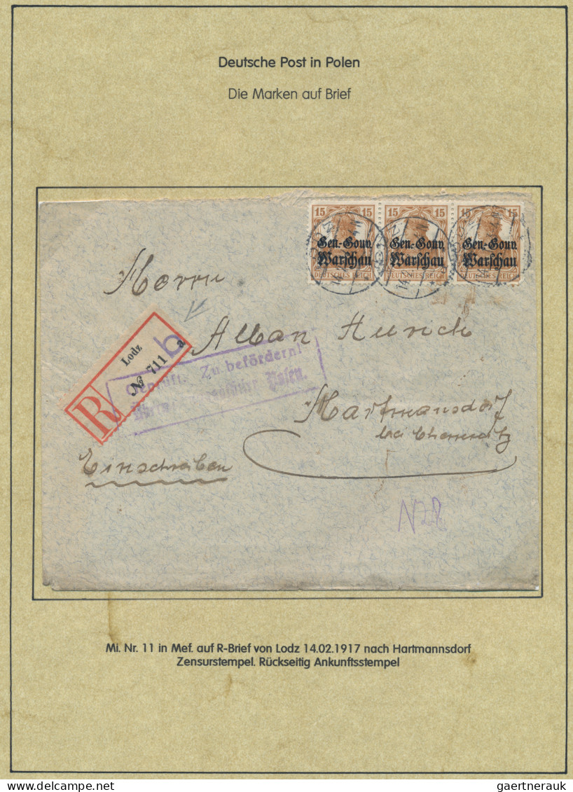 Deutsche Besetzung I. WK: Deutsche Post in Polen: 1914-1918, Spezialsammlung in