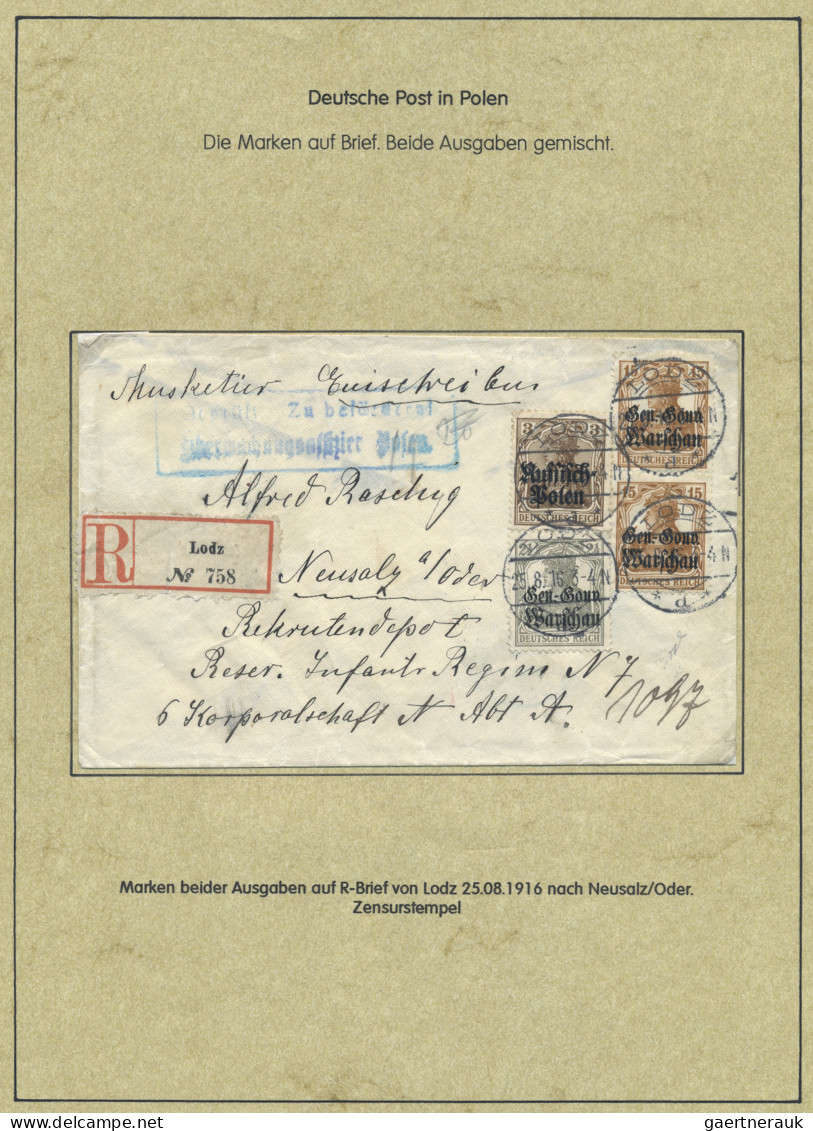 Deutsche Besetzung I. WK: Deutsche Post in Polen: 1914-1918, Spezialsammlung in