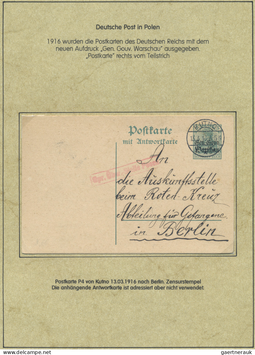 Deutsche Besetzung I. WK: Deutsche Post in Polen: 1914-1918, Spezialsammlung in