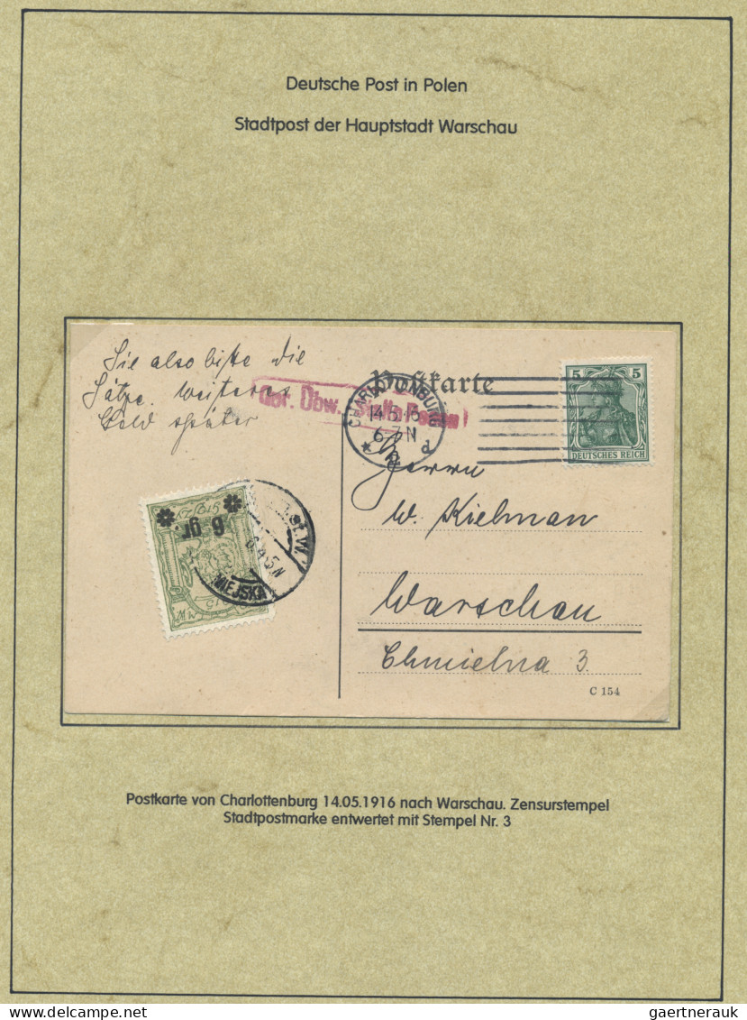 Deutsche Besetzung I. WK: Deutsche Post in Polen: 1914-1918, Spezialsammlung in