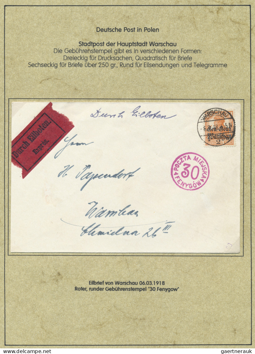 Deutsche Besetzung I. WK: Deutsche Post in Polen: 1914-1918, Spezialsammlung in