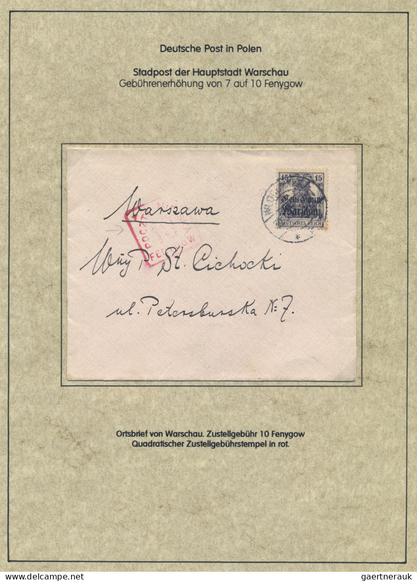 Deutsche Besetzung I. WK: Deutsche Post in Polen: 1914-1918, Spezialsammlung in