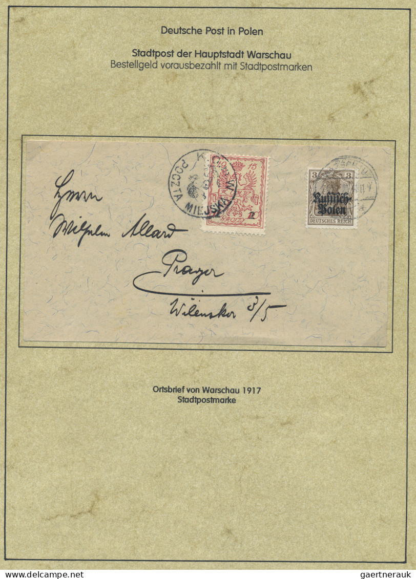 Deutsche Besetzung I. WK: Deutsche Post in Polen: 1914-1918, Spezialsammlung in