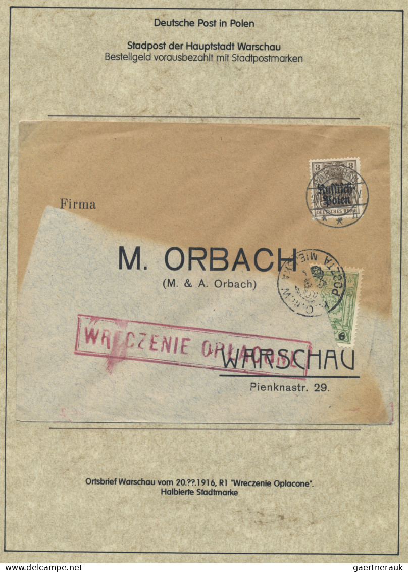 Deutsche Besetzung I. WK: Deutsche Post in Polen: 1914-1918, Spezialsammlung in