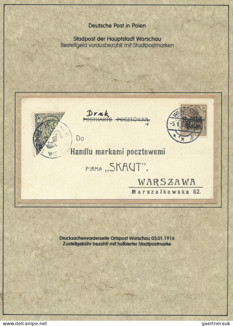 Deutsche Besetzung I. WK: Deutsche Post in Polen: 1914-1918, Spezialsammlung in