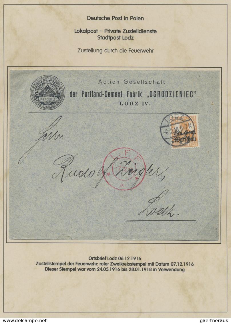 Deutsche Besetzung I. WK: Deutsche Post in Polen: 1914-1918, Spezialsammlung in