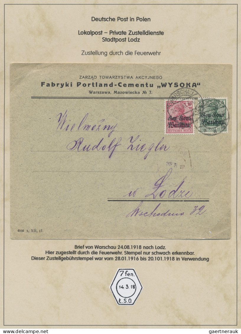 Deutsche Besetzung I. WK: Deutsche Post in Polen: 1914-1918, Spezialsammlung in