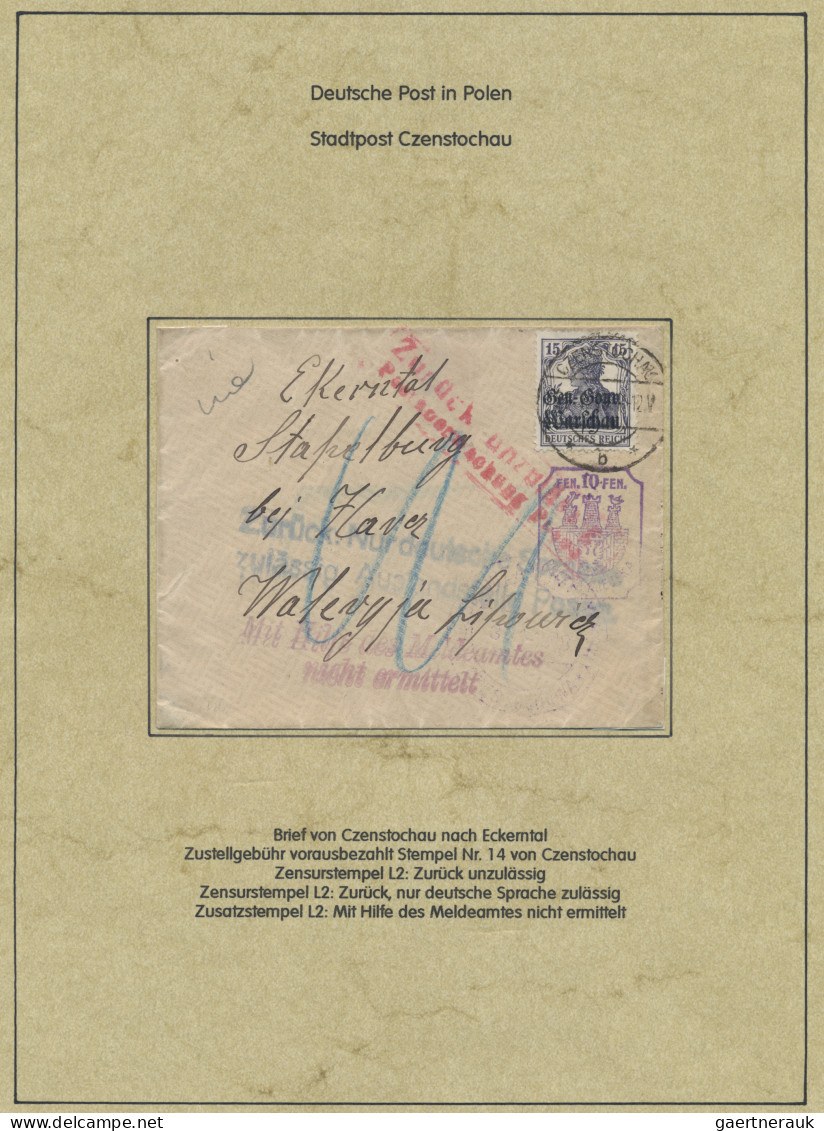 Deutsche Besetzung I. WK: Deutsche Post in Polen: 1914-1918, Spezialsammlung in