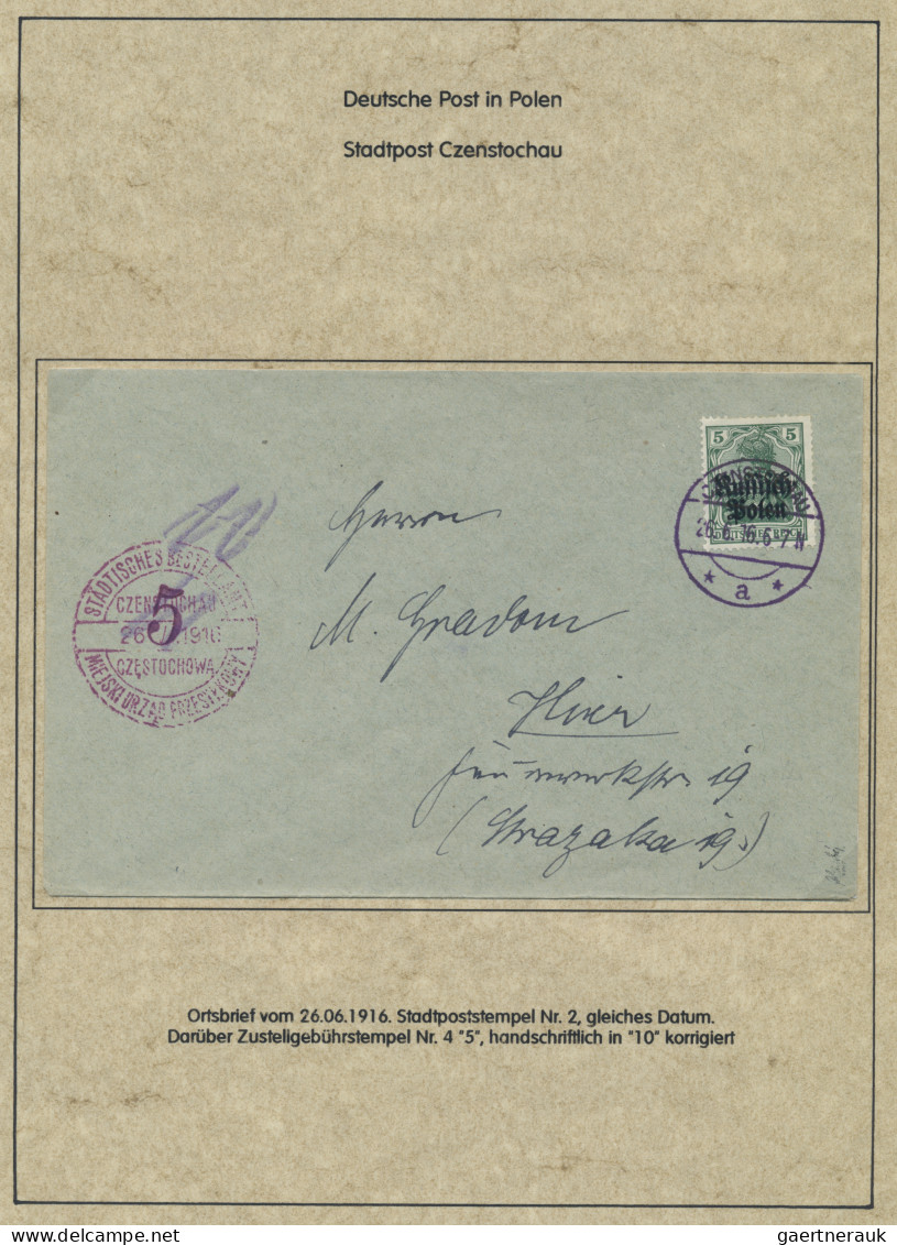 Deutsche Besetzung I. WK: Deutsche Post in Polen: 1914-1918, Spezialsammlung in